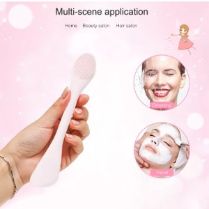 Outils d\'application de masque - applicateur de brosse à masque en silicone et spatule de massage pour argile, crème, gel et masques de boue - Cadeaux d\'outils de beauté