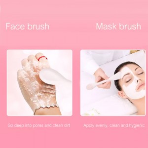 Outils d\'application de masque - applicateur de brosse à masque en silicone et spatule de massage pour argile, crème, gel et masques de boue - Cadeaux d\'outils de beauté