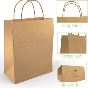 Sac en papier kraft respectueux de l\'environnement