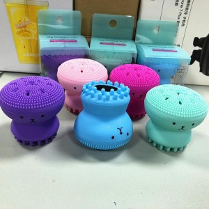 Nettoyage de brosse Nettoyante Brosse et masseur denettoyage denettoyage à la main, pinceaunettoyant en forme de poulpe pournettoyer en profondeur Massage de la peau d\'exfoliation douce