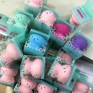 Nettoyage de brosse Nettoyante Brosse et masseur denettoyage denettoyage à la main, pinceaunettoyant en forme de poulpe pournettoyer en profondeur Massage de la peau d\'exfoliation douce