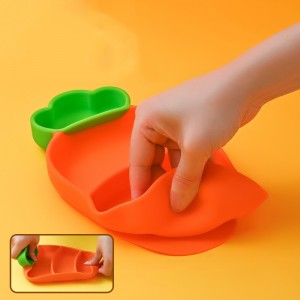 Radish Dîner Assiette en silicone Enfants \\\\\\\\\\\\\'s Bowl Sucs Tup Childre