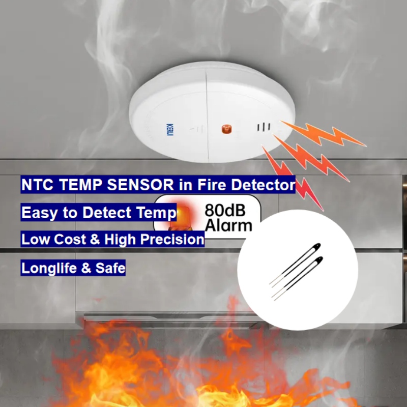 Capteur de température de la thermistance NTC dans le détecteur d'incendie