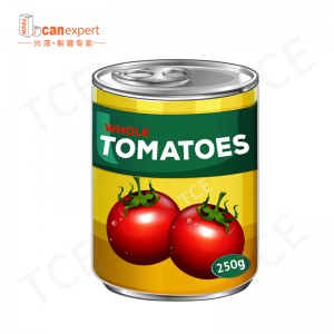 Vente de gros Small Small Food SAFE SAFE Grade Metal Bandles de conserve vides pour les aliments Packaging Contener Canning avec couvercle