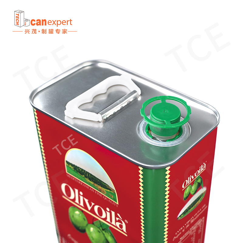 3L Food Grade Rectangular Extra Virgin Olive Oil Tin Can 2 litres/litre Rectangle d'huile de cuisson d'huile d'emballage