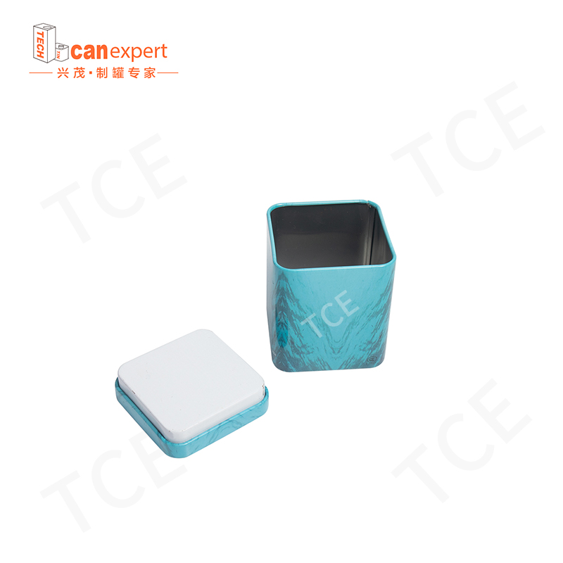 TCE-New Design Tin Gift Box Packaging Cans 0,28 mm carré Craft Gift Tin Can