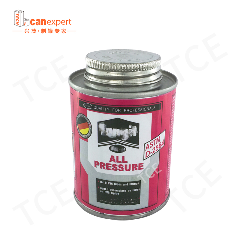 TCE- vendant à chaud rond de colle chimique en étain peut 0,25 mm de peinture métallique