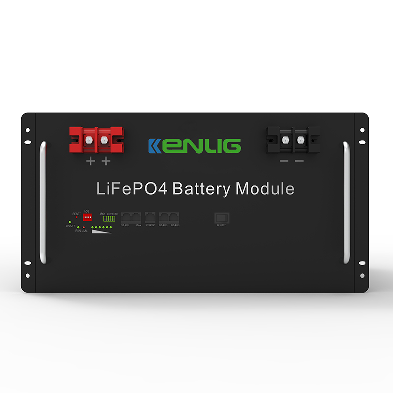 Rack monté 48V 100/150 200AH LIFEPO4 APPRIMANCES HOME RS232/RS485/CAN Communication Fast Charging Lithium Ion Battery