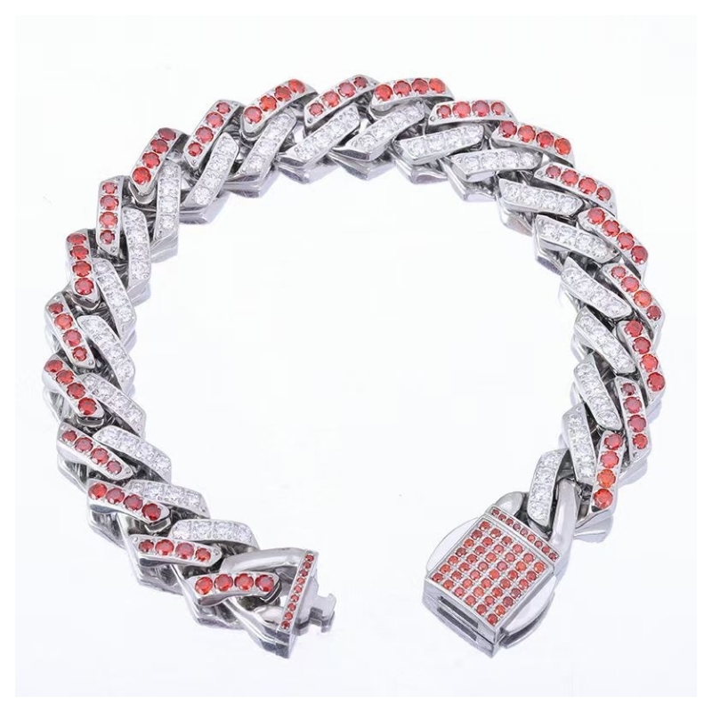 Zircon Bracelet Hip Hop Personnalisé Bracelet Crystal Super Flash Hundred Hunced Match