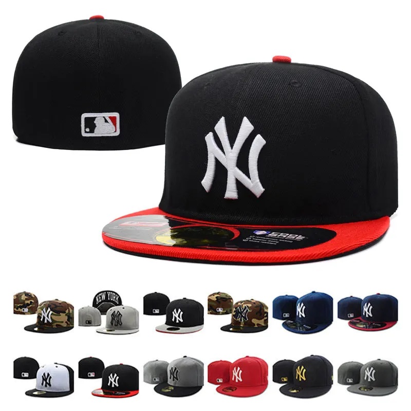 2023 Fashion Custom 6 Panneau à bord plat plat Broidered Logo Men \\ Sports Sports Baseball Capes de baseball pour grosse
