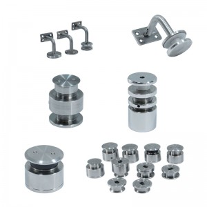 Accessoires de balustrade en acier inoxydable escaliers et balcon accessoires de main-d\'œuvre en verre