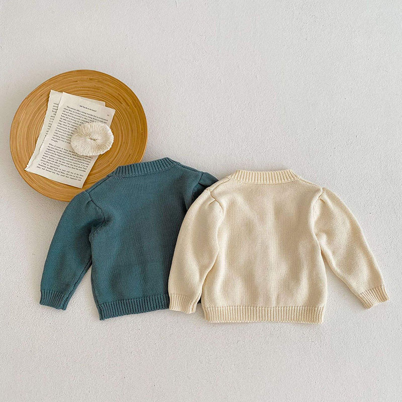 Pull en coton pur en tricot des enfants