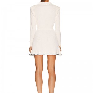 2023 Knitwear Fabricant \\\\ Sathin d\'hiver d\'automne en V Velate de pull à manches longues en tricot à manches longues