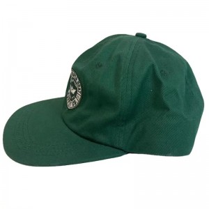 broderie de mode en coton personnaliséenon structurée Soft 6 panneau à bord plat plat Snapback Cap