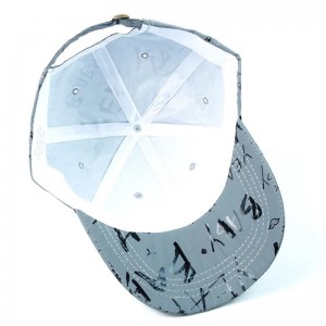 Low moq pas cher personnalisé populaire populaire chapeaux de baseballnon structurés chapeaux réfléchissants gris foncé capuchon de baseball pour l\'homme