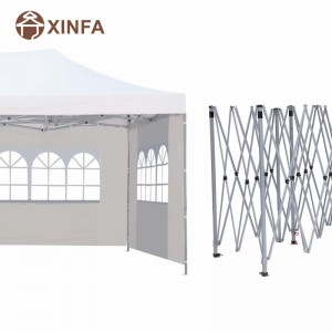 10x 20 pieds pop-up Party Party Wedding Gazebo Tent Shelter avec 4 murs latéraux amovibles blancs