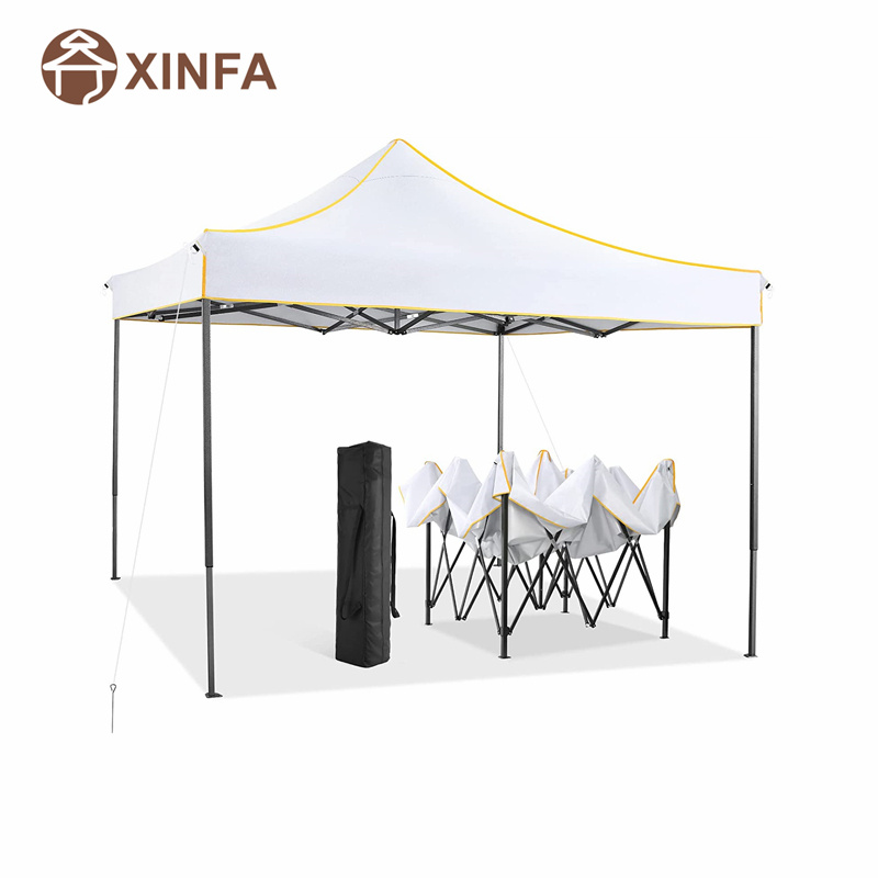 10x 10 tente pop-up Tente commerciale Commercial Gazebo Tente de canopée imperméable pour les fêtes Camping Blanc