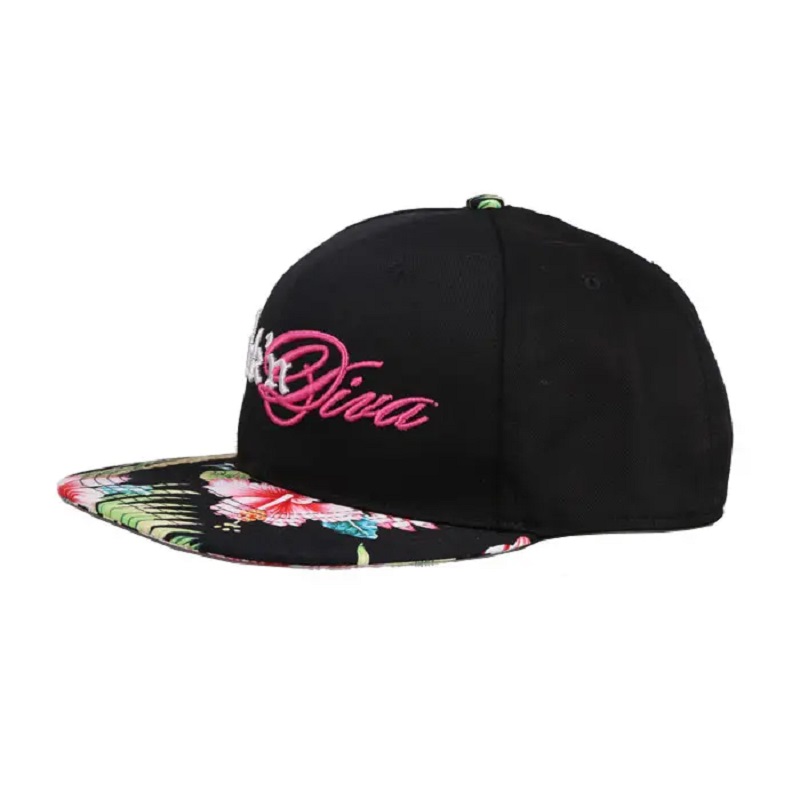 EMBRAYER FUNNAL 100% Polyester Underbrim broderie Tropic Printing 2 Tone Snapback Cap