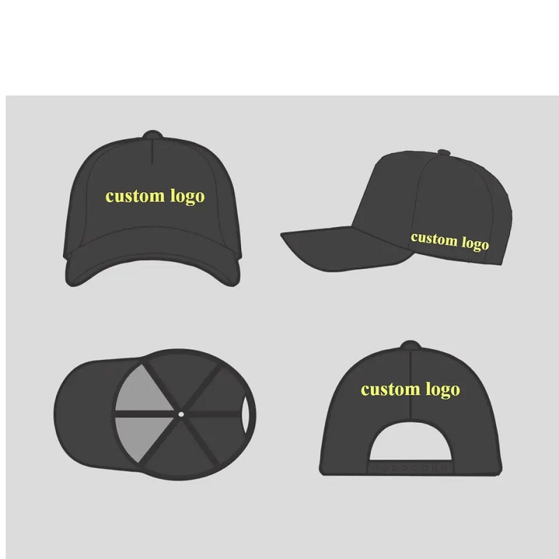 Fabricants OEM Logo personnalisé de haute qualité Small Moq MOQ Casual Pannel Baseball Cap de casquette Branded Caps pour marques de vêtements