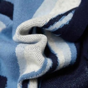 Poche de poche avant personnalisée Shirt Shirt Marble Jacquard Knited Knitwear Men Pullover Pullat