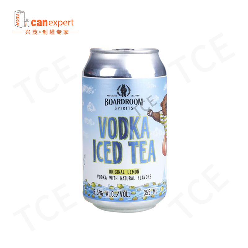 TCE vendant produit à l'alcool à l'alcool en boîte à étain de 0,25 mm de boisson à la bouteille de boisson