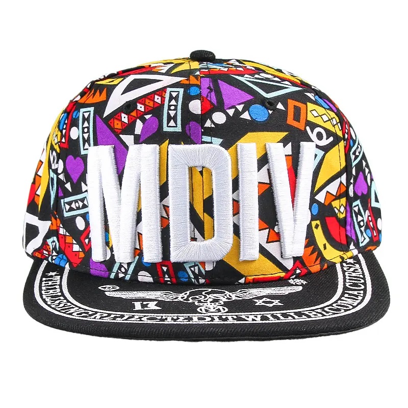 Superbe de haute qualité Structured parent-enfant chapeau 3D broderie plate brim hip hop chapeaux de sport de logo coutume Snapback Cap