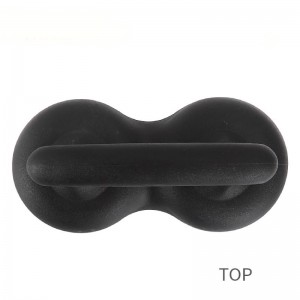 Fil en acier inoxydable à brosse à grille barbecue avec poignée en plastique