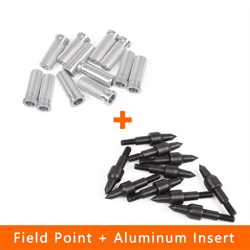 Elongarrow 100 grain de flèches à vis et inserts en aluminium
