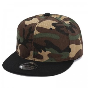 Plaque d\'éclairage camo de couleur solide logo personnalisé plat le long des capuchons de baseball hommes et femmes Hip Hop Skateboard Snapback Caps