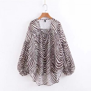 2023 La mode de la mode de la mode de la mode Slim Slim Spinning imprimé à manches longues à long terme