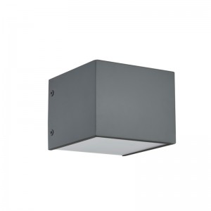 Hospitality Hotel Wall Lampe avec finition gris plate peinte et LED intégrée à l\'intérieur de l\'hôtel Typeic Guest chambre