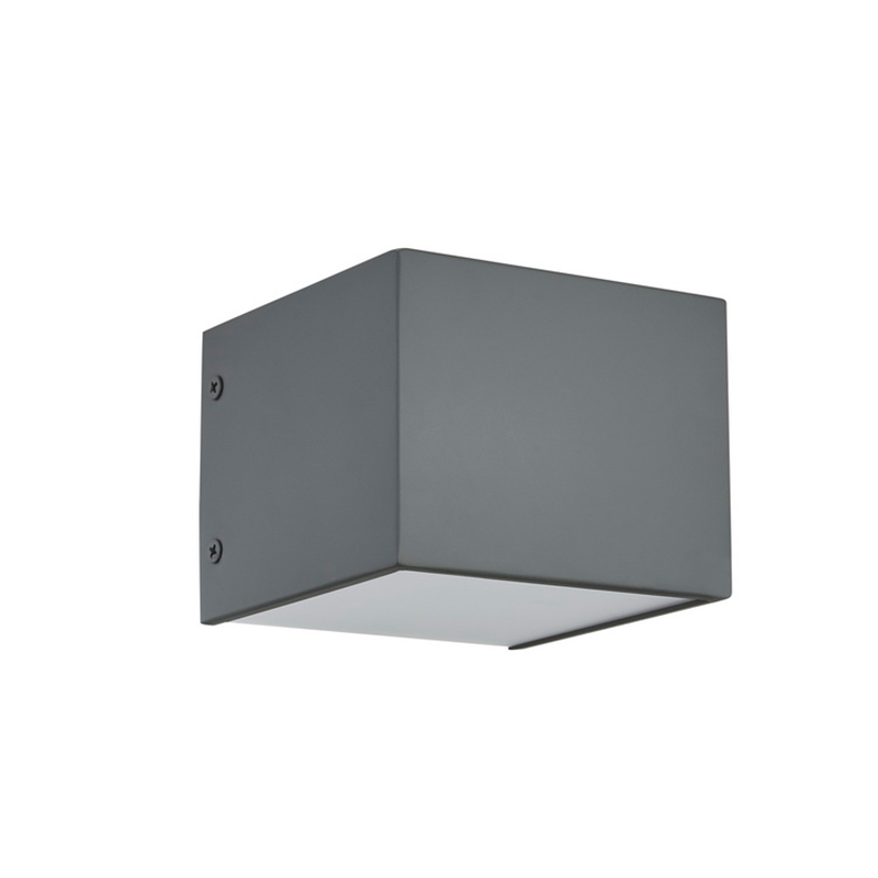 Hospitality Hotel Wall Lampe avec finition gris plate peinte et LED intégrée à l\'intérieur de l\'hôtel Typeic Guest chambre