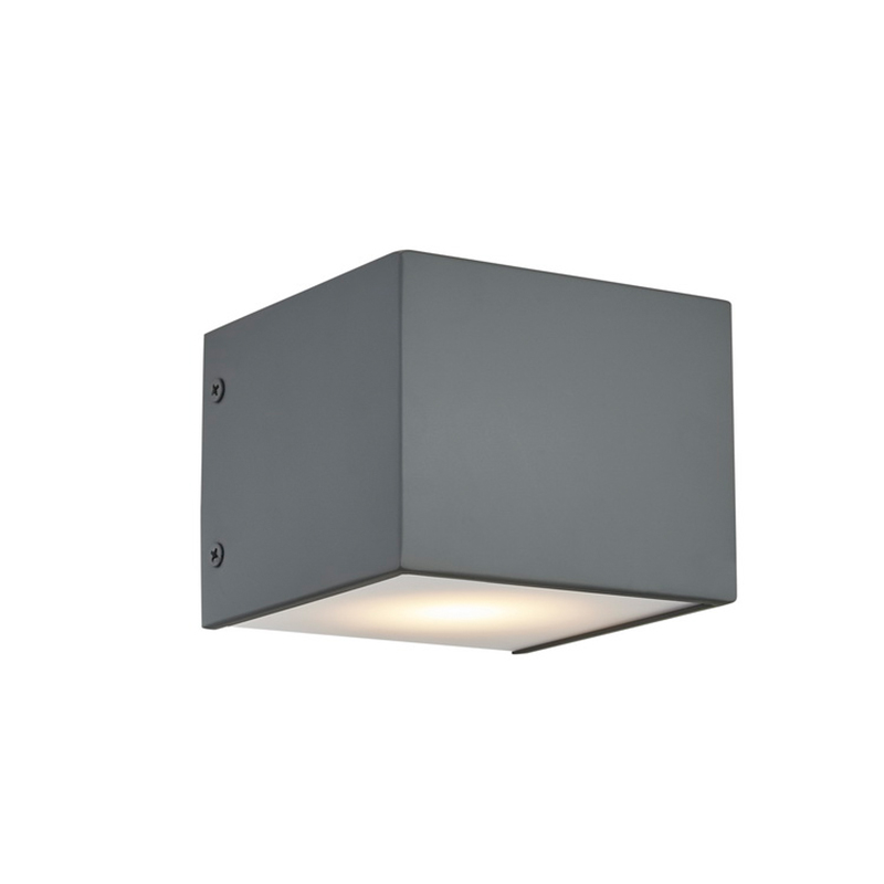 Hospitality Hotel Wall Lampe avec finition gris plate peinte et LED intégrée à l\'intérieur de l\'hôtel Typeic Guest chambre