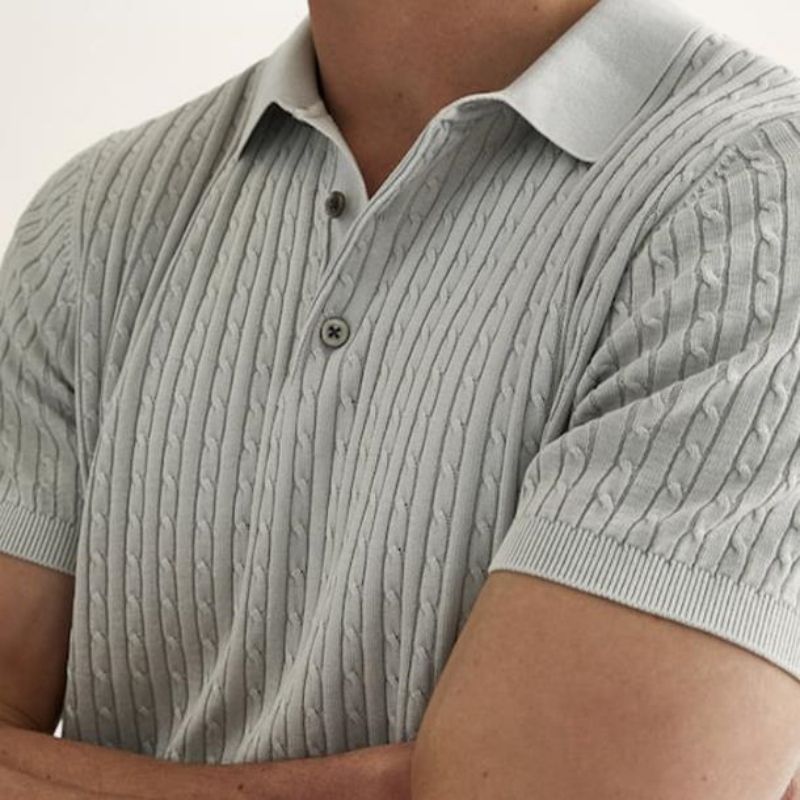 Créateur personnalisé d'été à manches courtes à manches en tricot en tricot de coton.
