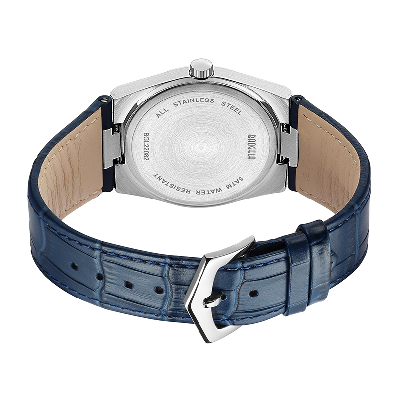 Baogela 40mm Men Hommes Montre des affaires Quartz sport décontracté en cuir authentique montre 50tm Horloge mâle imperméable Relogie Masculino 22802