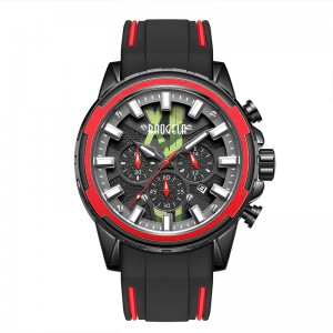 Baogela New Watches Men Men en caoutchouc en caoutchouc Watch bleu pour l\'homme Luxury Chronographe imperméable Wristwatch Luminous Relogio 22601