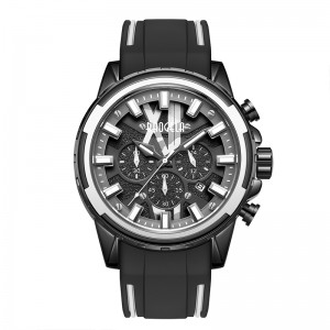 Baogela New Watches Men Men en caoutchouc en caoutchouc Watch bleu pour l\'homme Luxury Chronographe imperméable Wristwatch Luminous Relogio 22601