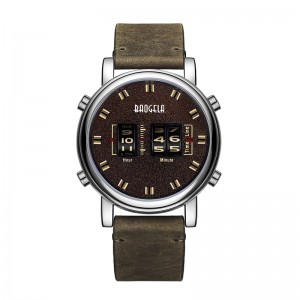 Baogela Fashion Men\'s Roller Design Business Business Men Men Quartz Watch Le cuir imperméable Sport décontracté pour hommes Relogie Masculino 22703