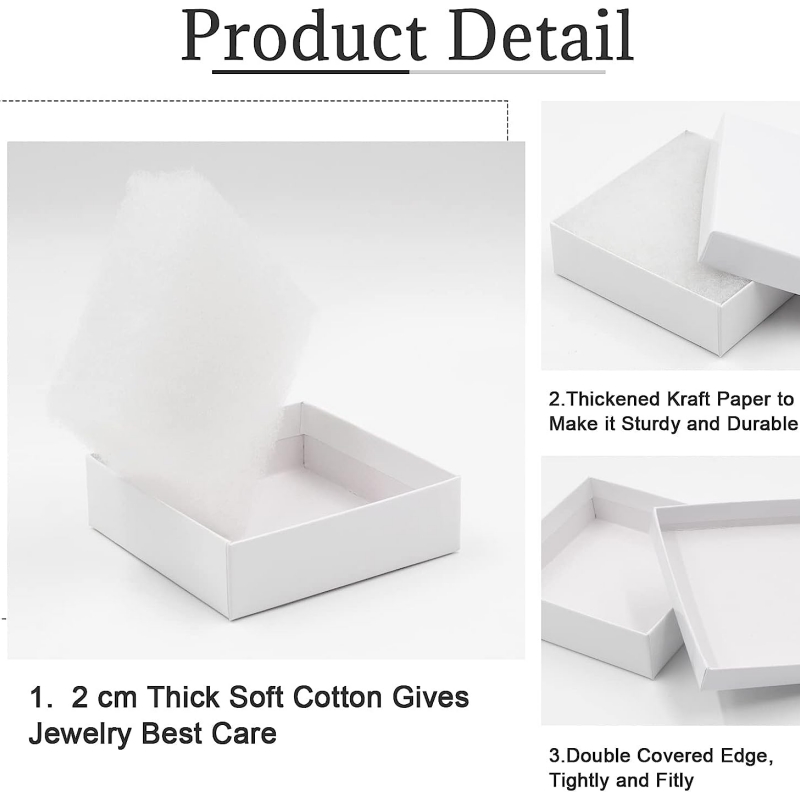 Boîte de bijoux personnalisée de style simple
