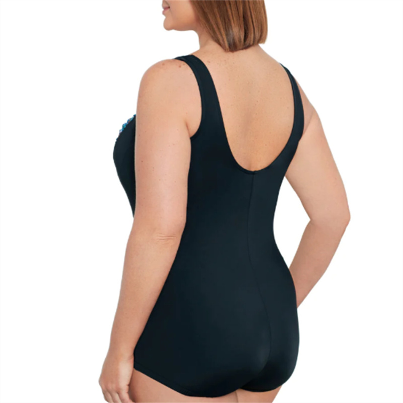 Femmes \\\\\\\\\\\\\\\\\\\\\\\\\\\\\\\\ \\-pièce de maillot de bain plus taille de taille avec une coupure de jambe de fille modeste