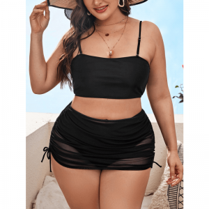 Trois pièces mode de maillot de bain sans dos