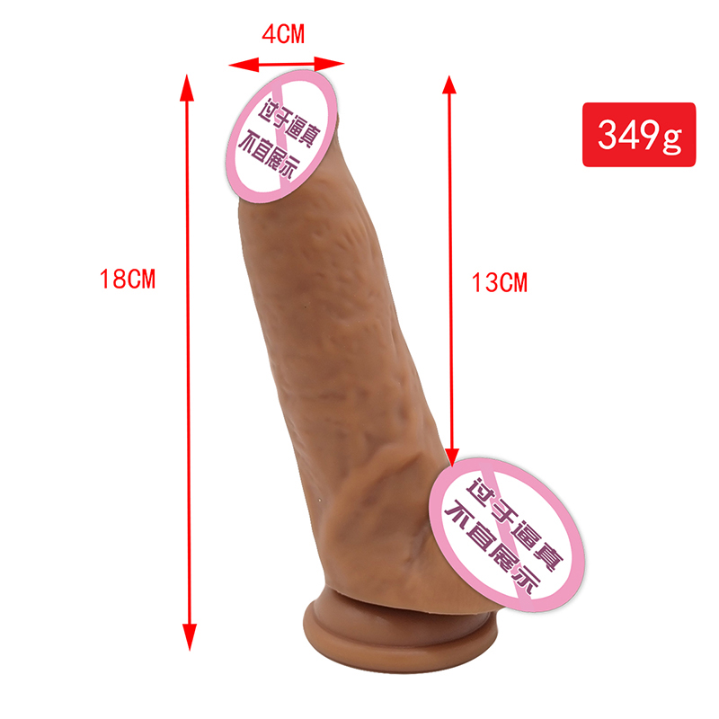 862 Dildo de gode réaliste avec des godes de stimulation de spot G