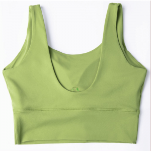 BRA de sport de rattrapage à forme U à tasse fixe