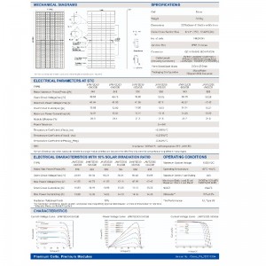 550 W-610 W Système d\'énergie solaire photovoltaïque