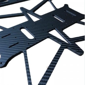 Pièces de rechange UAV Custom UAV Fibre de carbone Traitement personnalisé Pièces d\'usinage CNC pour le drone UAV OEM