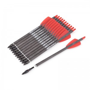 NIKA Tiry 113167-02 ID6.2mm 7.5inch Fibre de carbone Boulons d\'arbalète PLASTIC NOGER Tir à l\'arc Tirage de tir Cobra Adder/R9/RX