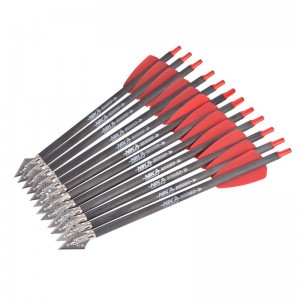 114521-04 ID6.2 mm Fibre de carbone Boulons de l\'arbalète en acier Broadheads Cobra System Adder/r9/rx Terr de tir à l\'arc