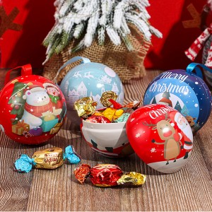 Boîte de bonbons de Noël à balle de Noël en filet