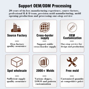Boîte d\'emballage de produit rond Boîte d\'emballage cadeau électronique Boîte d\'emballage de produit Emballage alimentaire Boîte d\'étain