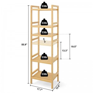 BSCI Personnier 6niveaux Ajustement de bibliothèque Ajustement Bibliothèque Bibliothèque Shelf Rack Organisateur Unité d\'organisat